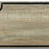 Planche à découper décors bois avec rigole 377 x 277 mm