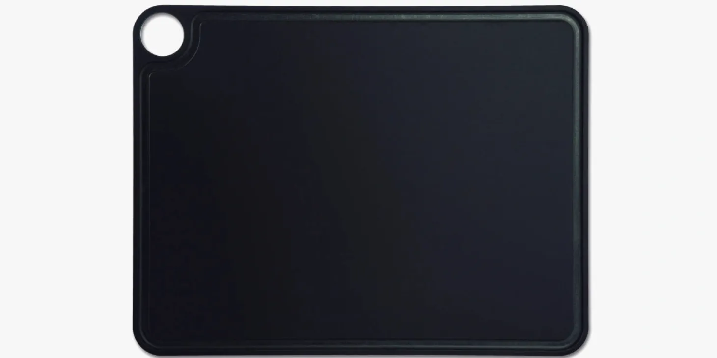 Planche à découper noire avec rigole 427 mm x 327 mm