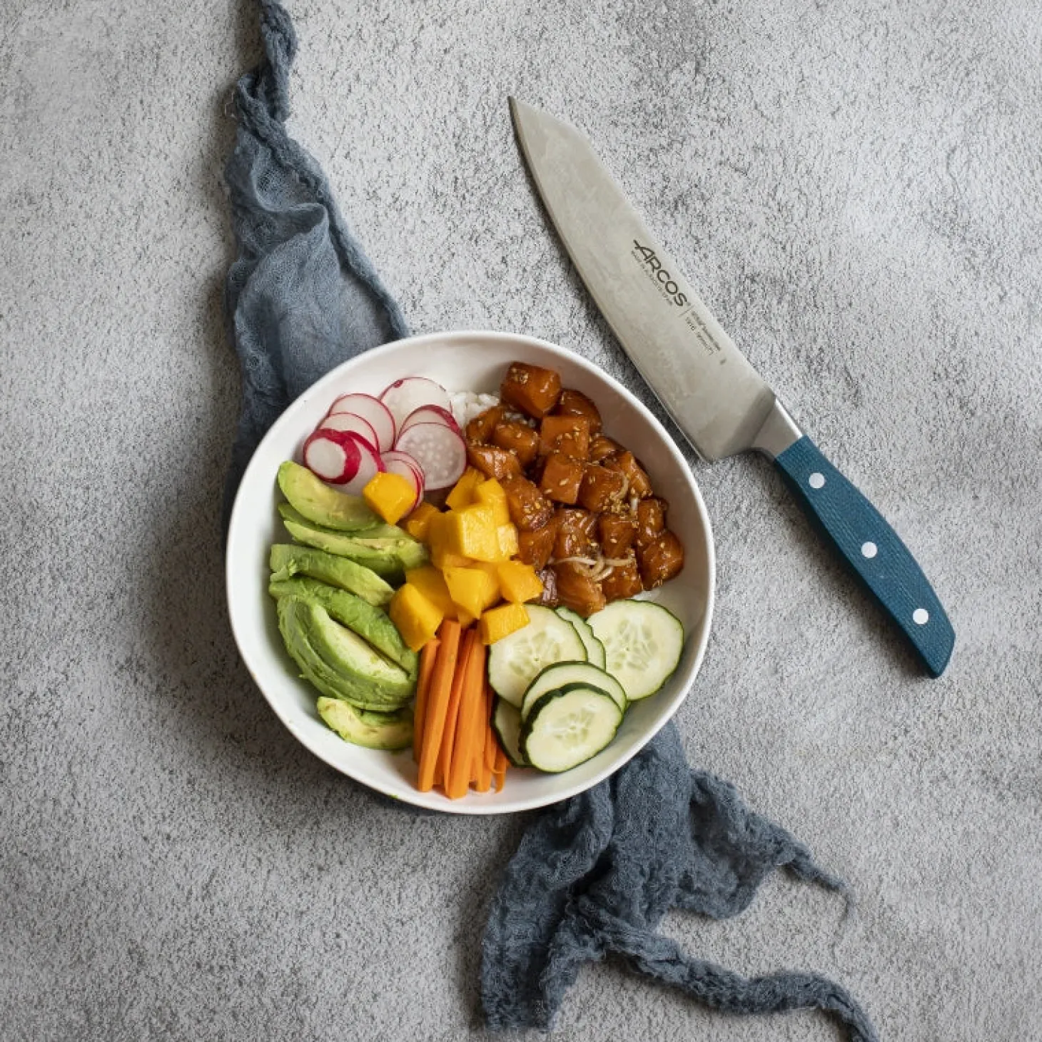 Rocking Santoku Série Brooklyn 190 mm