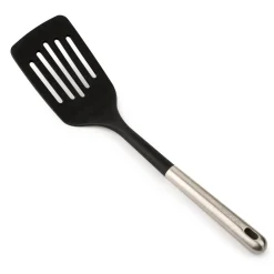 Set 3 piezas Serie Samoa Iconic Negra+ espátula ranurada y pinzas