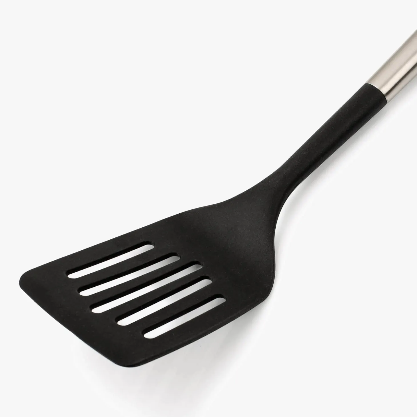 Spatule Ajourée en Acier Inoxydable et Silicone 339 mm