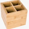 Support pour ustensiles en bambou 150 x 160 x 160 mm